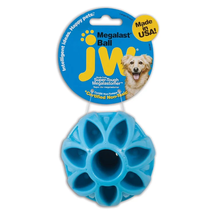 JW Pet Megalast Ball Dog Toy, Color Varies - Budpants
