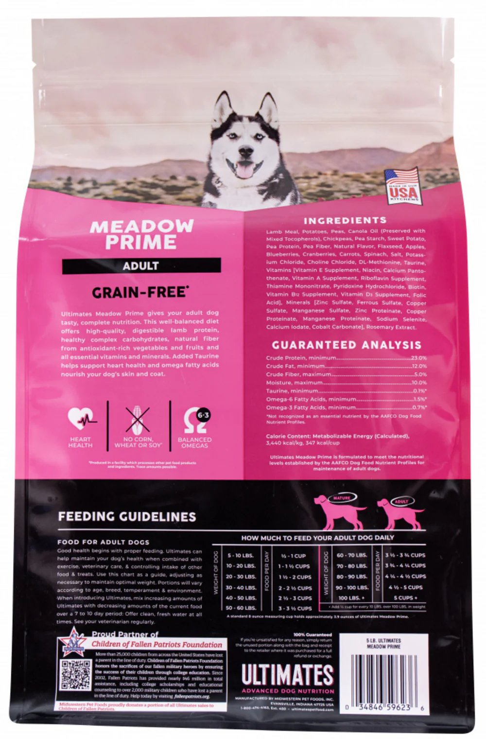 Ultimates Meadow Prime Lamb & Potato Grain Free Dry Dog Adult Food - Budpants
