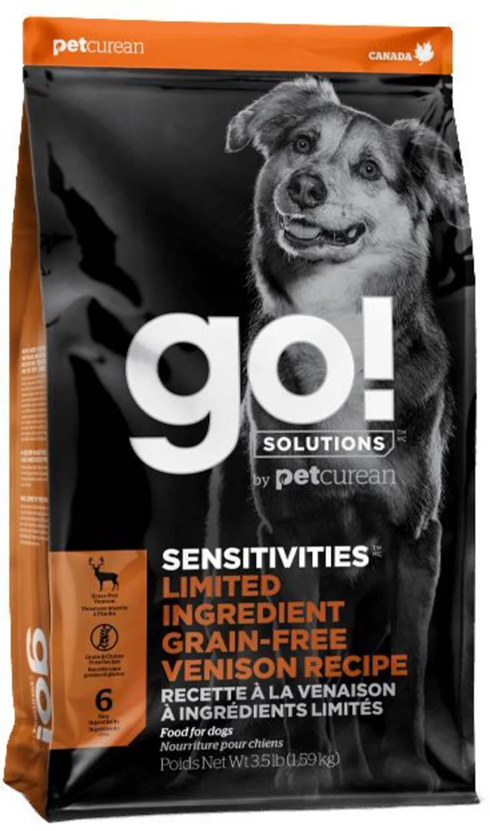 Petcurean GO! Solutions Sensitivities Limited Ingredient Venison Recipe Dry Dog Food - Budpants