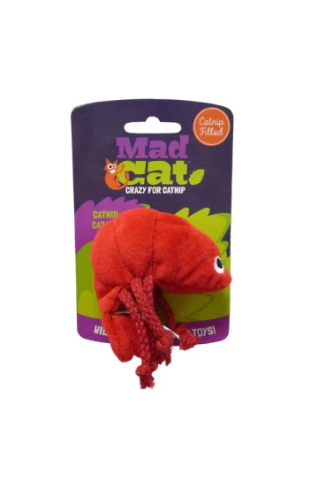 Mad Cat Pouncin' Prawn Catnip & Silvervine Cat Toy - Budpants