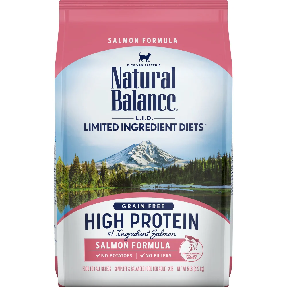 Natural Balance L.I.D. Limited Ingredient Diets High Protein Salmon Recipe Dry Cat Food - Budpants