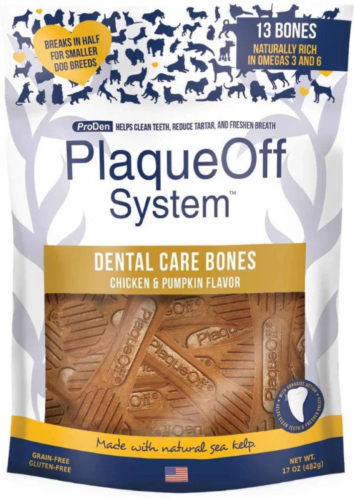 Proden PlaqueOff Dental Chicken & Pumpkin Dog Bones - Budpants
