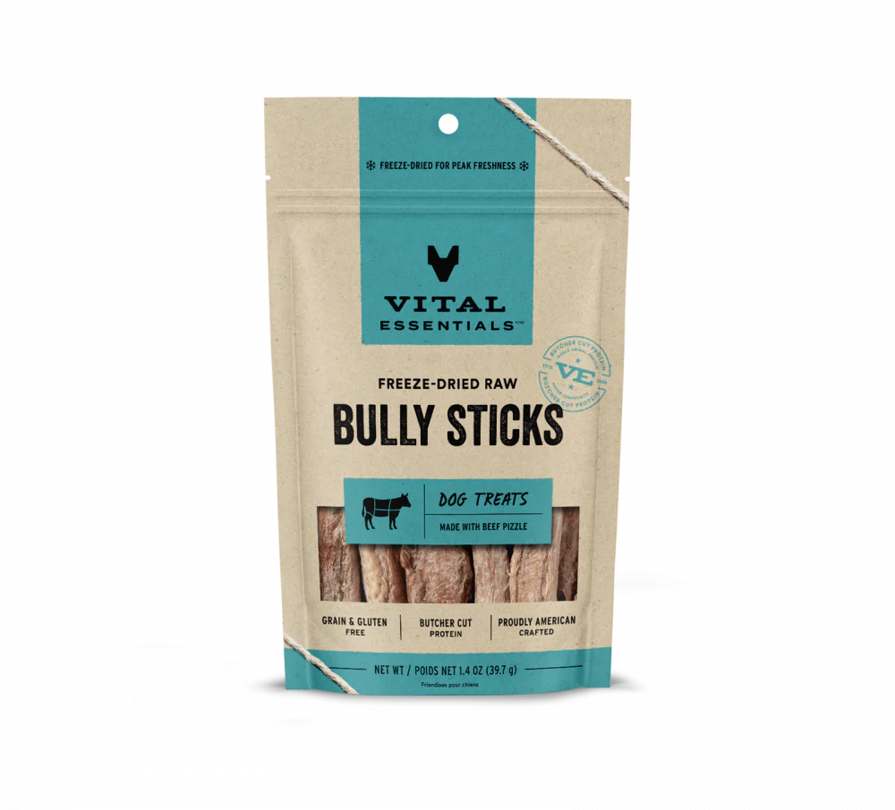 Vital Essentials Freeze Dried Vital Treats Grain Free Bully Sticks Dog Treats - Budpants