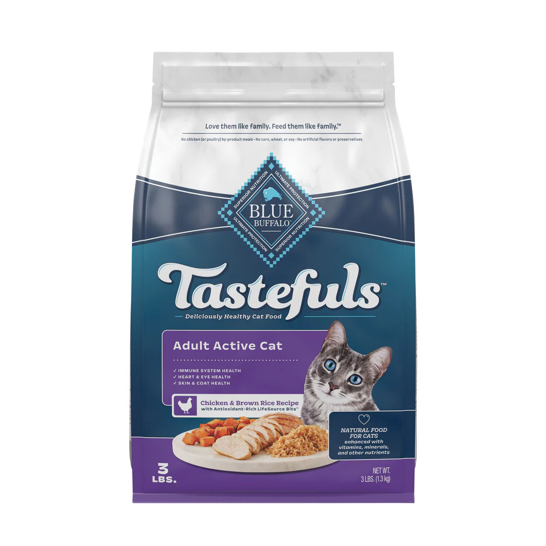 BLUE CAT TASTEFULS ADULT CHICKEN - Budpants