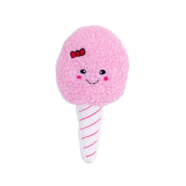 ZippyPaws Squeakie Pattiez Cotton Candy Plush Dog Toy - Budpants