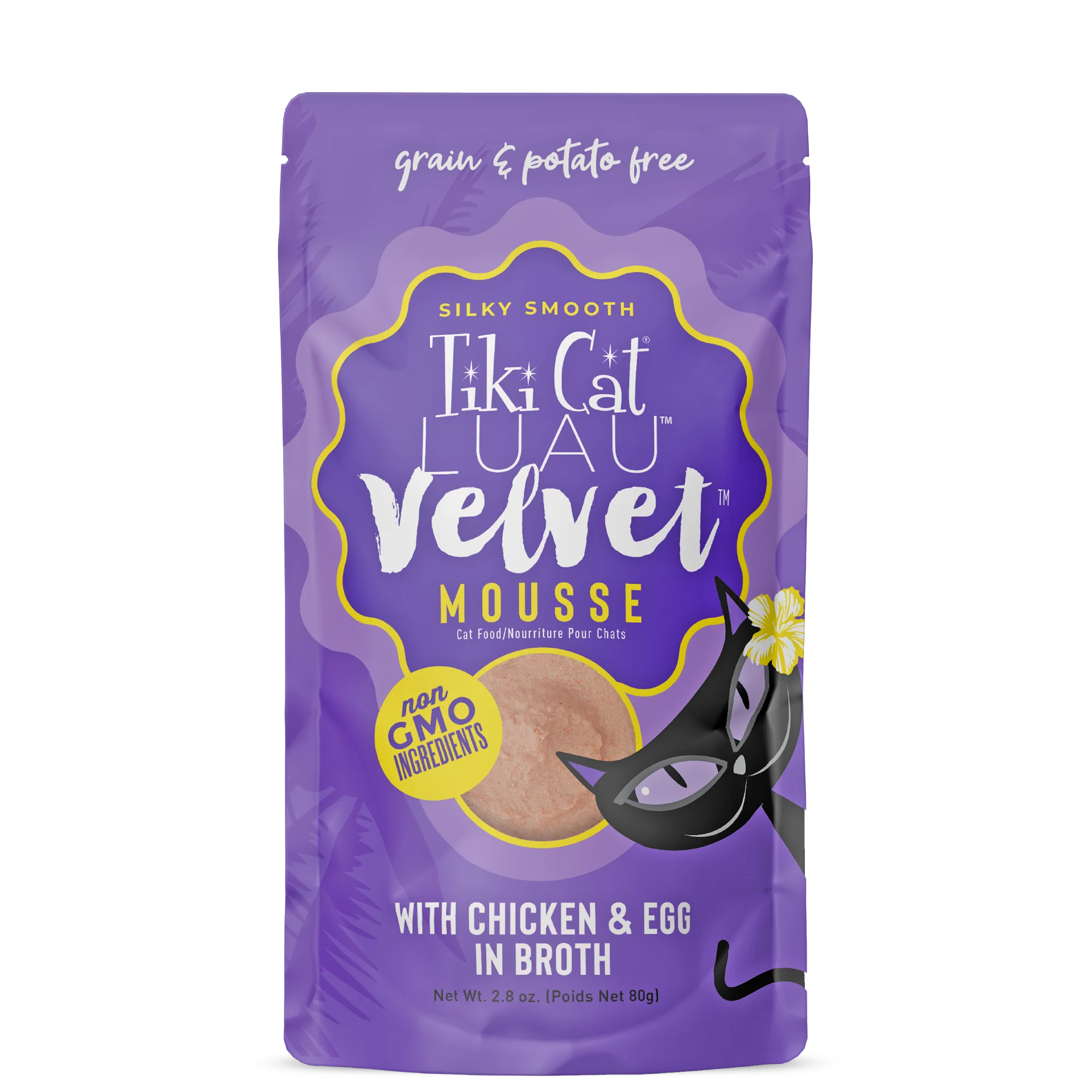 Tiki Cat Velvet Mousse with Chicken & Egg in Broth 2.8oz - Budpants