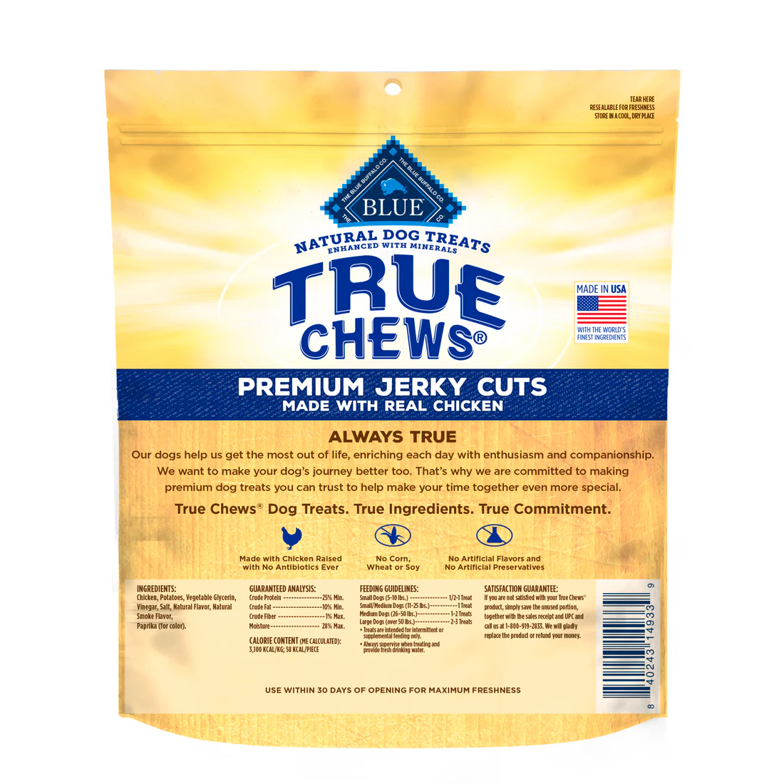 TRUE CHEWS CHICKEN JERKY - Budpants
