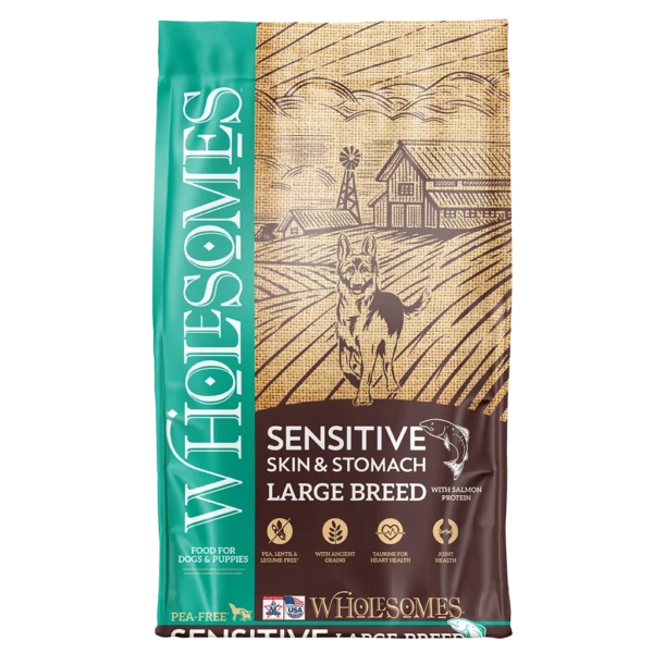 Wholesomes Sensitive Skin & Stomach Large Breed with Salmon Protein - Budpants
