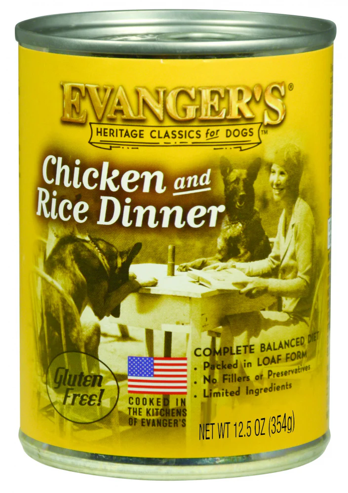 Evangers Classic Chicken and Rice Dinner Canned Dog Food - Budpants
