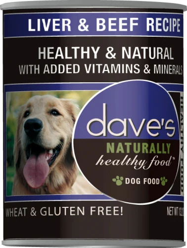 Dave's Naturally Healthy Liver And Beef Canned Dog Food - Budpants