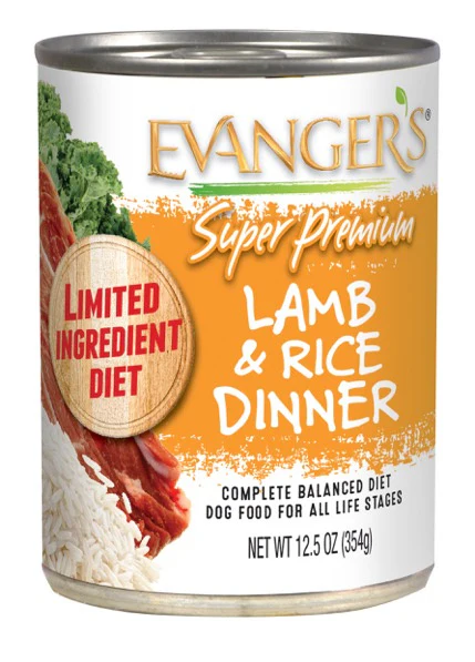 Evangers Super Premium Lamb and Rice Canned Dog Food - Budpants