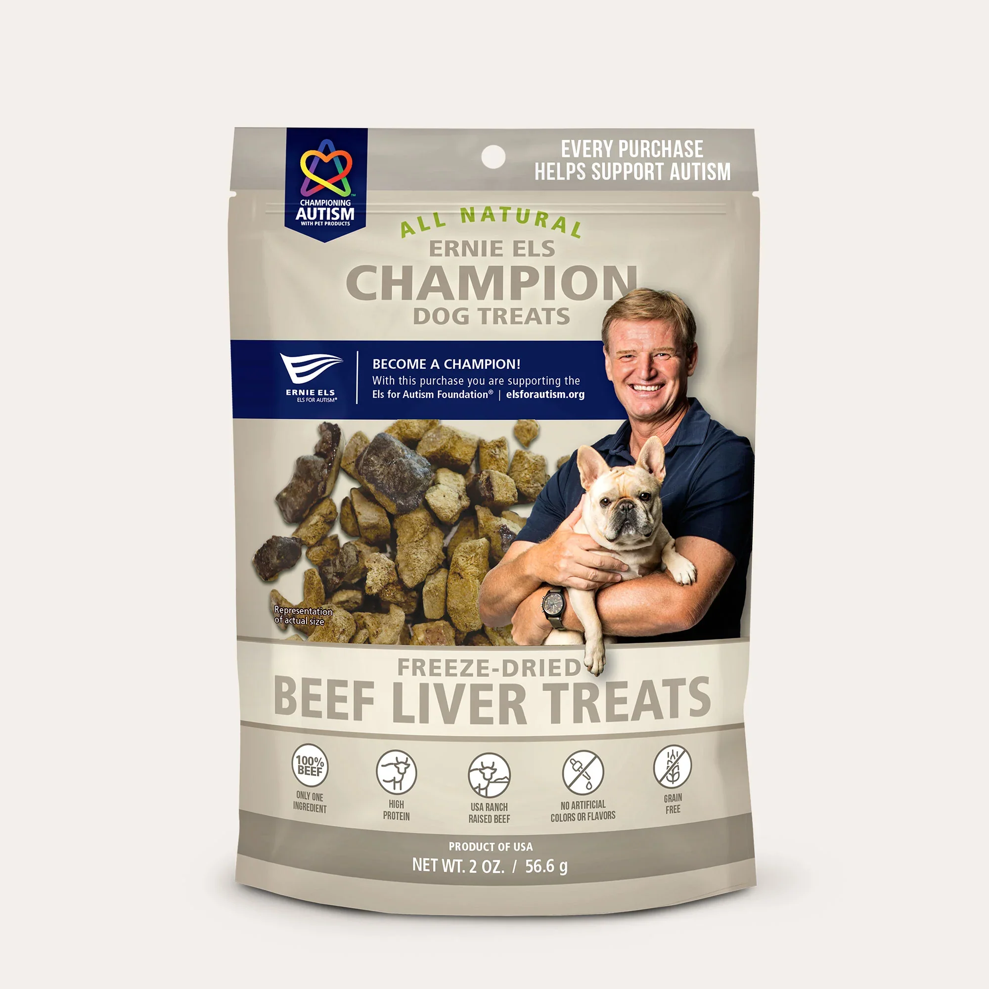 ERNIE ELS FREEZE DRIED BEEF LIVER DOG TREATS 2oz - Budpants