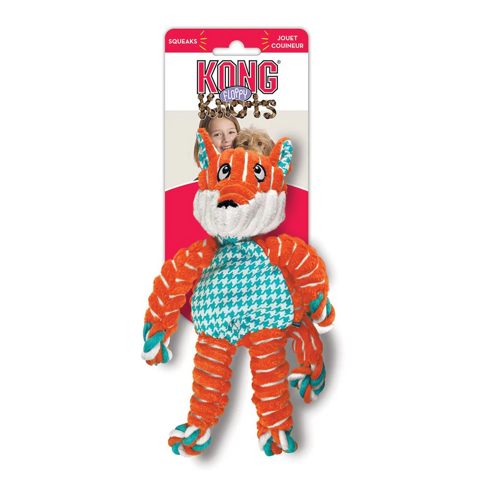 KONG Floppy Knots Fox Dog Toy - Budpants