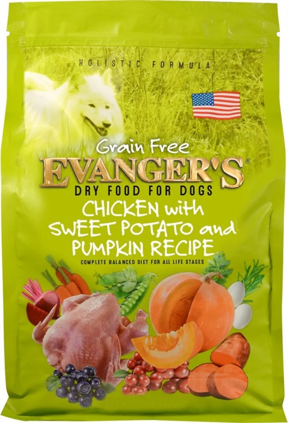 Evangers Grain Free Chicken Sweet Potato and Pumpkin Dry Dog Food - Budpants