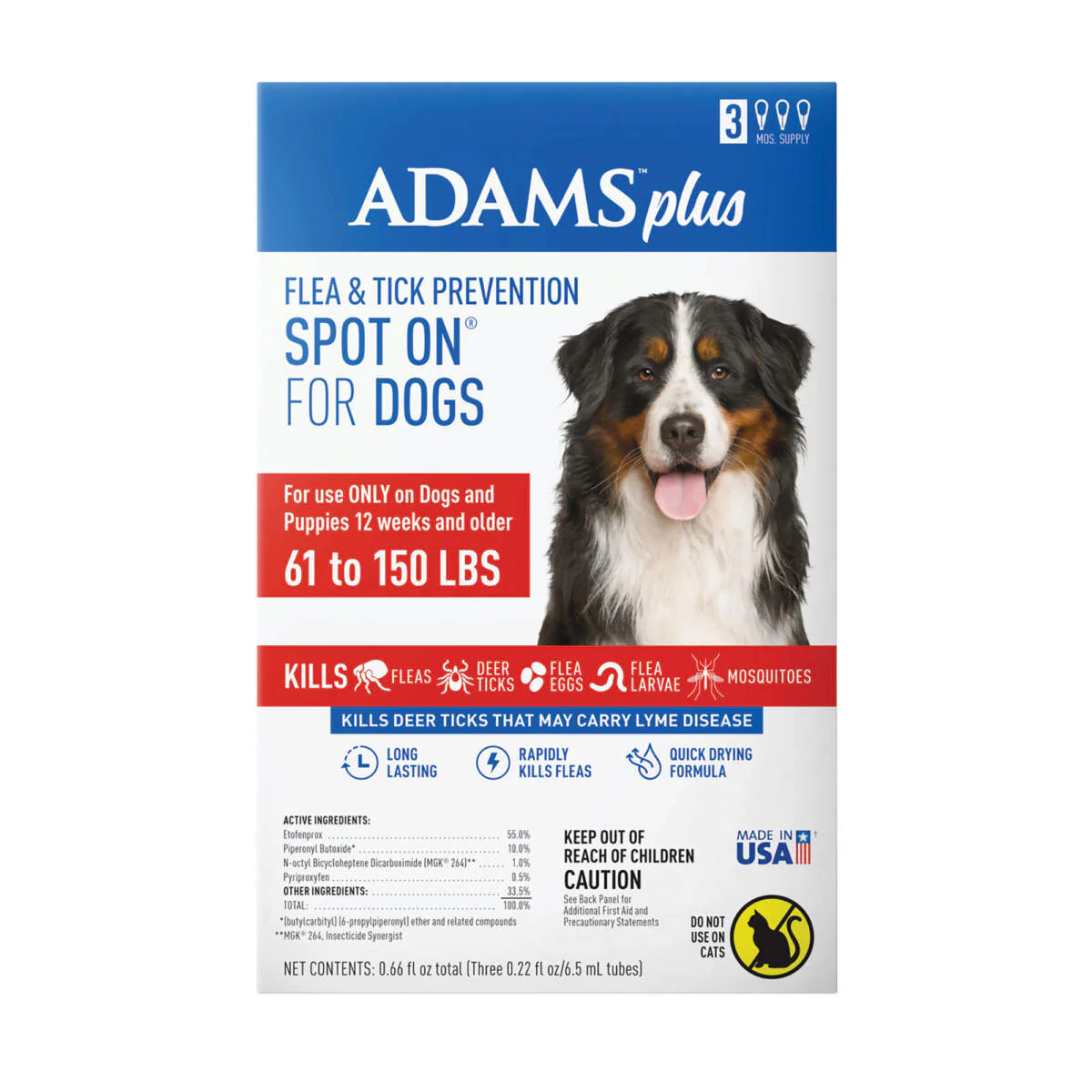 ADAMS Plus Flea & Tick Spot On for Dogs - Budpants