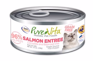 PureVita Grain Free 96% Real Salmon Entree Canned Cat Food - Budpants