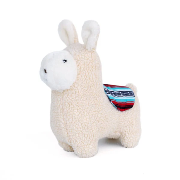 ZippyPaws Storybook Snugglerz Liam the Llama Plush Dog Toy - Budpants