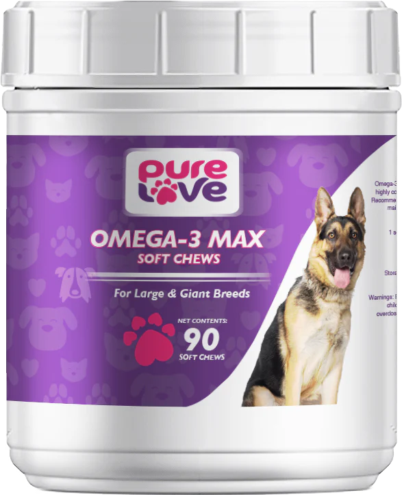 Pure Love Omega-3 Max Soft Chews for Large and Giant Dogs - Budpants