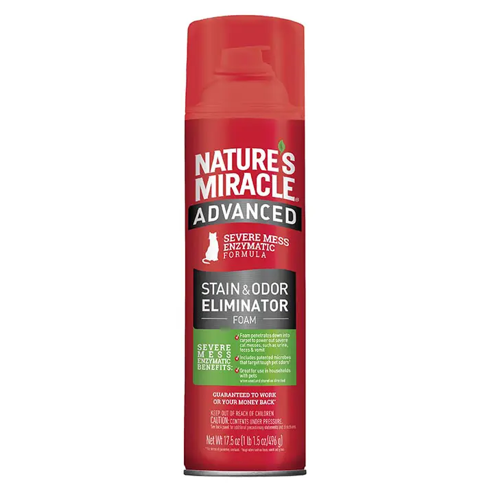 Nature's Miracle Advanced Stain & Odor Eliminator Foam for Cats - Budpants