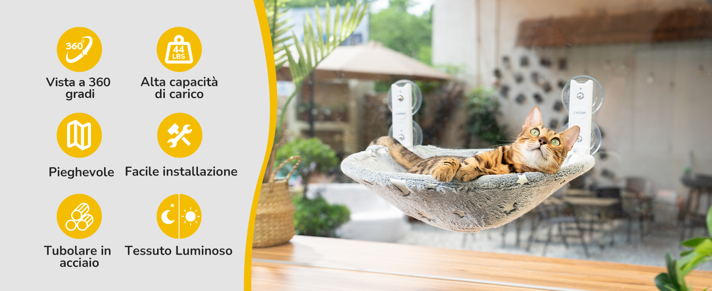 Amaca per Gatti in Legno