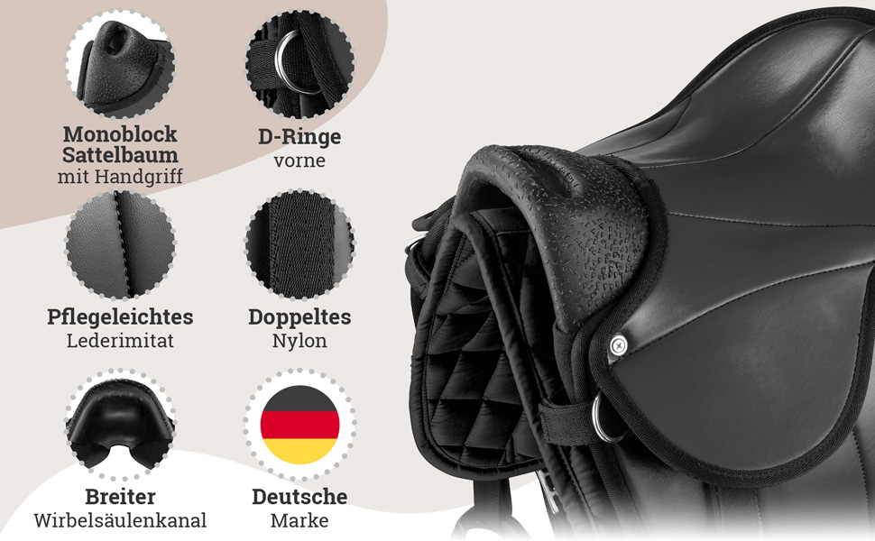 Pony - Set sella nero